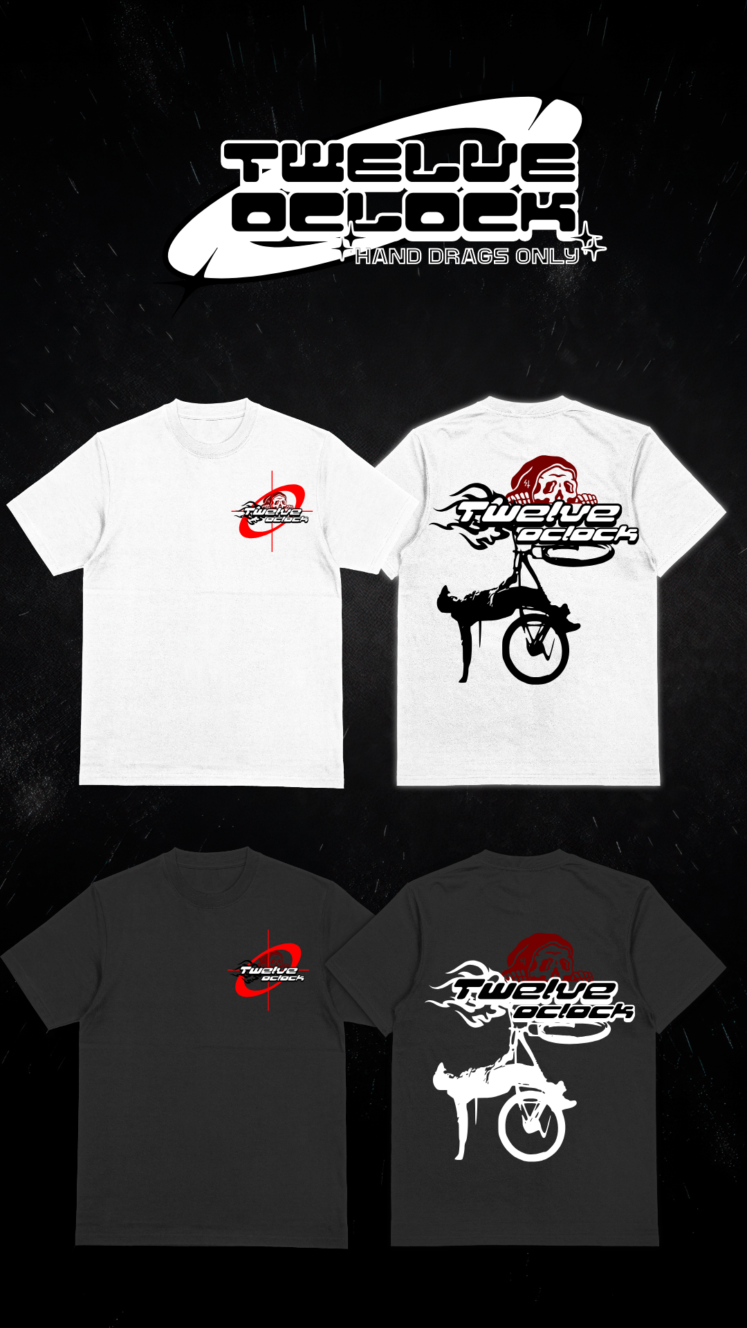 Twelve Oclock Hand Drag T-shirt