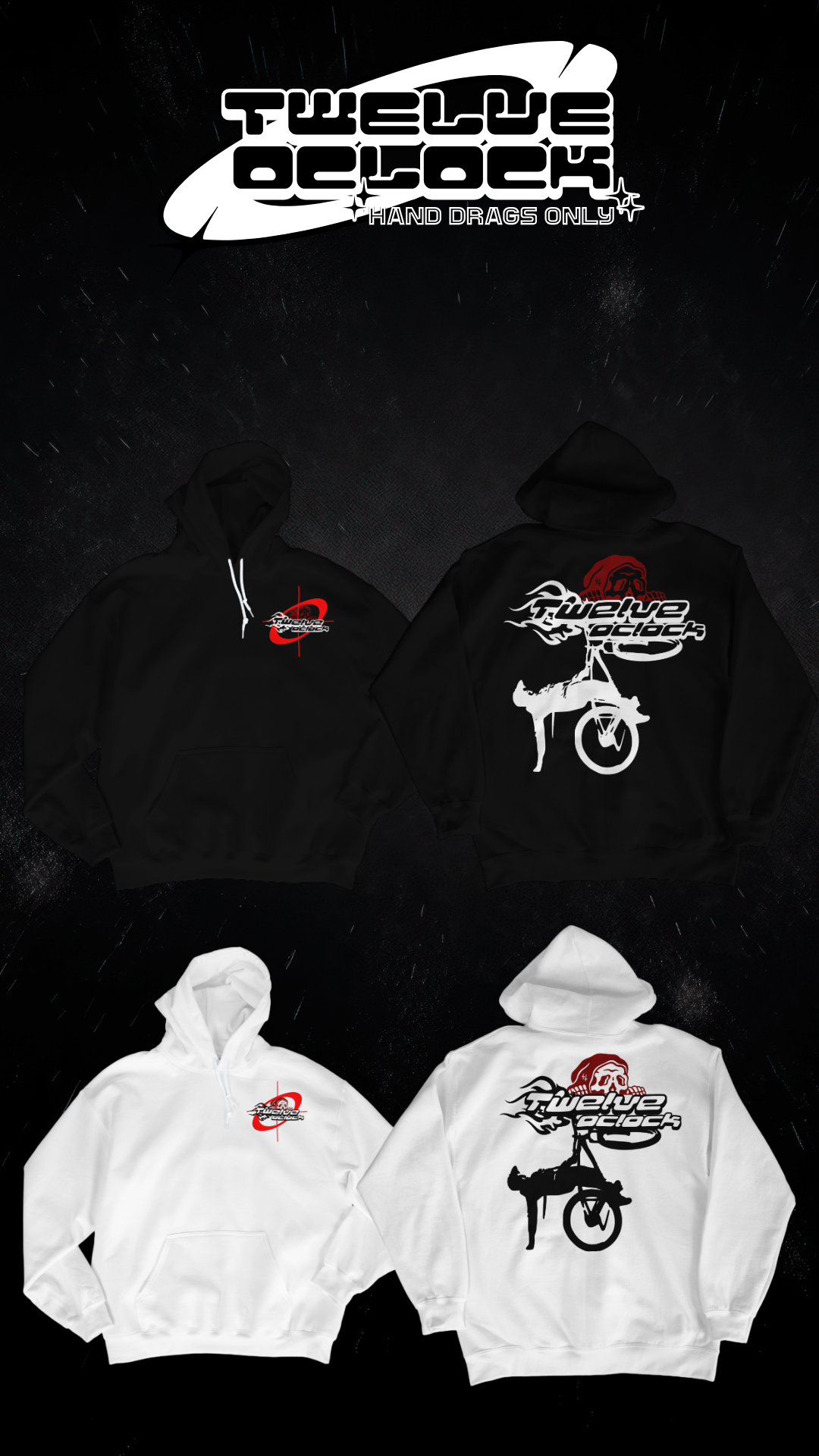 Twelve Oclock Hand Drag Hoodie